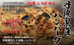 【ふるさと納税】丹波黒豆ハンバーグ　１０パック 