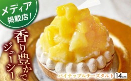 【ふるさと納税】【着日指定 可能】パイナップルチーズタルト1ホール(14cm)【心優　−Cotoyu Sweets−】 [KAA391]