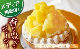 【ふるさと納税】【着日指定 可能】パイナップルチーズタルト1ホール(18cm)【心優　−Cotoyu Sweets−】 [KAA397]