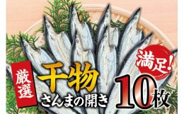 【ふるさと納税】干物セット 満足の内容量！さんまの開き10枚セット ／ ひもの 詰め合わせ 干物 さんま サンマ【sio116】