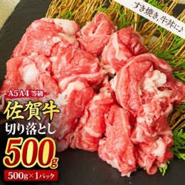 【ふるさと納税】佐賀牛 贅沢 切り落とし 500g 【すき焼き 牛丼 A5 A4 希少 国産和牛 牛肉 肉 牛】(H085183)