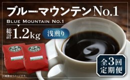 【ふるさと納税】【粉でお届け】【全3回定期便】ブルーマウンテン NO.1 コーヒー ( 浅煎り ) 《豊前市》【稲垣珈琲】 珈琲 コーヒー 豆 