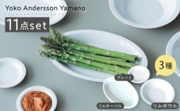 【ふるさと納税】【波佐見ブランド/Yoko Andersson Yamano】グレイ11点セット 食器 皿【東京西海】 [DD226]