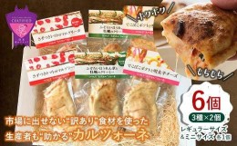 【ふるさと納税】福山工場長シリーズ つつんでたすカルツォーネ 6個セット