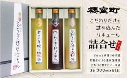 【ふるさと納税】櫻室町 こだわりだけを詰め込んだ リキュール 詰合せ 300mlx3本セット（L3-4A） お酒 アルコール 酒