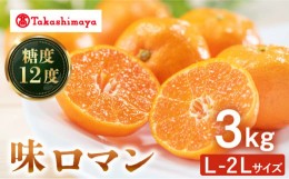 【ふるさと納税】【高島屋選定品】【九州屋】【先行予約】味ロマン3kg（L〜２Lサイズ）＜高島屋＞ [CFQ057]