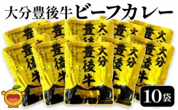 【ふるさと納税】大分豊後牛ビーフカレー 10袋セット レトルト カレー ビーフ レトルト食品 和牛カレー お惣菜 大分県産 九州産 津久見市