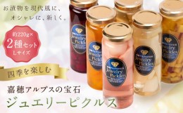 【ふるさと納税】四季を楽しむ 嘉穂アルプスの宝石 ジュエリーピクルス 2種食べ比べ 約220g×2瓶 計440g