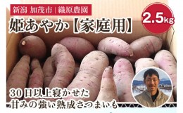 【ふるさと納税】【2024年先行予約】 新潟県 加茂市産 姫あやか 【家庭用】 2.5kg 《11月上旬以降発送》 人気 さつまいも 訳あり 家庭用 