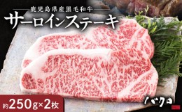 【ふるさと納税】サーロインステーキ250g×2枚 - 鹿児島黒牛 サーロイン ステーキ 牛肉 国産 黒毛和牛 黒毛 和牛 脂の旨み 焼肉 鉄板焼き