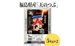 【ふるさと納税】No.2785福島県産米「天のつぶ」精米 5kg  2袋