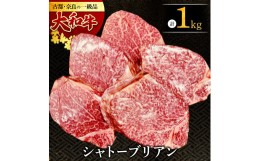 【ふるさと納税】大和牛 シャトーブリアン200g×5枚 肉の河内屋 ヒレステーキ 牛肉 シャトーブリアン ヒレ肉 フィレ 赤身 和牛 ステーキ