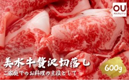 【ふるさと納税】美水牛贅沢切落し６００ｇ（２００ｇ×３）　（冷凍品） [?5337-0080]