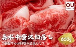 【ふるさと納税】美水牛贅沢切落し８００ｇ（２００ｇ×４）　（冷凍品） [?5337-0081]