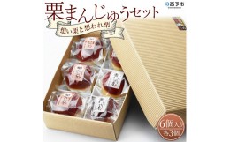 【ふるさと納税】道の駅きなはい屋「想い・想われ」栗菓子セット(６個入) 