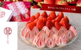 【ふるさと納税】苺が主役 恋する いちご プレミアム 10個 | お菓子 お土産 ギフト プレゼント ストロベリー | 栃木県 真岡市