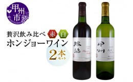 【ふるさと納税】ホンジョーワイン贅沢赤白飲み比べセット（MG）B15-699