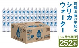 【ふるさと納税】【6ヶ月定期便】シリカウォーター(阿蘇山系の天然水) 500mlPET 42本(42本×1ケース)×6ヶ月