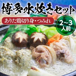 【ふるさと納税】UX006 博多水炊き（ありた鶏切り身・つみれ）セット2〜3人前