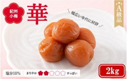 【ふるさと納税】紀州小梅　華（塩分10％）　2kg  / 田辺市 紀州南高梅 南高梅 梅干し 梅干 梅  肉厚 お米 おにぎり 焼酎 梅酒 健康 小梅