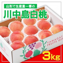 【ふるさと納税】☆フルーツ王国山形☆ 白桃 秀品3kg [山形で生産量1番の 川中島白桃 ] 【令和6年産先行予約】FS23-825