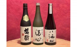 【ふるさと納税】新潟の高級酒飲み比べセット1(720ml×3本)