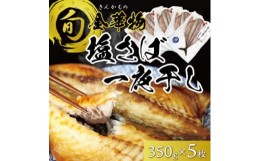 【ふるさと納税】宮城県石巻産＜金華物 塩さば一夜干し＞350g×5枚セット(CAS冷凍・養殖)【1451999】