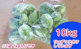 【ふるさと納税】北海道 富良野市 摘果メロン 10kg ≪1kg×10袋≫ お漬物用 2024年 春夏発送 (中山農園)