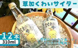 【ふるさと納税】くわいサイダー12本（310mL 瓶）セット【ご当地サイダー クワイ 慈姑 サイダー ジュース 焼酎割 草加 埼玉 】