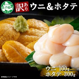 【ふるさと納税】1261. 訳あり うに チリ産 冷凍 ほたて ウニ 100g 帆立 300g 雲丹 不揃い うに わけ あり 海鮮 丼 海鮮丼 刺身 うに丼 