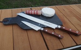 【ふるさと納税】Pro Chef Knife set A : 230mm(Bread) + 90mm(P)【 パン切包丁 ペティナイフ 庖丁 パン切ナイフ キッチン用品 [Muthos H