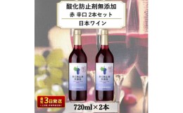 【ふるさと納税】岩の原ワイン　酸化防止剤無添加　赤　辛口　2本セット｜深雪花 お酒 おすすめ 岩の原 人気 マスカット・ベーリーA 辛口