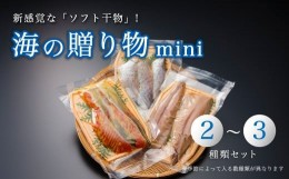 【ふるさと納税】京都 舞鶴産 干物 詰め合わせ セット 2〜3種 海の贈り物 mini 盛り合わせ 季節 旬 ひもの 海鮮 魚介 おかず おつまみ 晩