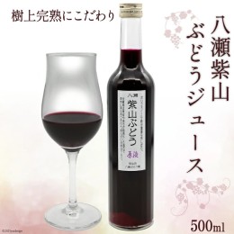 【ふるさと納税】樹上完熟にこだわり 八瀬紫山 ぶどうジュース 500ml [八瀬ぶどう園 宮城県 気仙沼市 20562232] ブドウ 葡萄 100％ ジュ