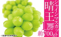 【ふるさと納税】ぶどう 2024年 先行予約 シャイン マスカット 晴王 1房 約700g ブドウ 葡萄  岡山県産 国産 フルーツ 果物 ギフト