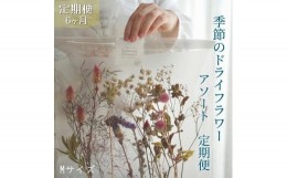 【ふるさと納税】《定期便 6ヵ月》季節のドライフラワーアソートM スワッグ 花束 ドライフラワー【らんまん 花 植物 お花 アレンジメント