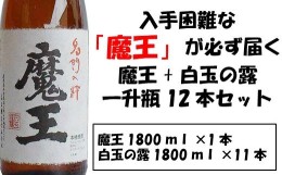 【ふるさと納税】No.10001 【幻の魔王と伝統の白玉の露】白玉醸造の銘酒12本セット