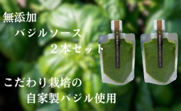 【ふるさと納税】温室野菜 sano 生バジルソース２本セット