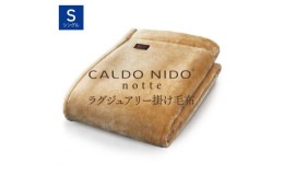 【ふるさと納税】CALDO NIDO notte3 掛け毛布 シングル ベージュ (140×200cm)｜上質な眠り 感動の肌触り なめらかな光沢 極上の暖かさ 