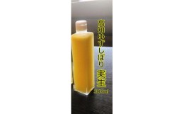 【ふるさと納税】実生ゆずしぼり　300ml×1本