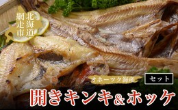 【ふるさと納税】オホーツク海産開きキンキ＆ホッケ セット 北海道 網走市 魚介 ※着日指定不可 ※離島への配送不可 ABAO069