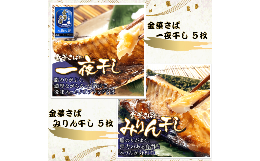 【ふるさと納税】金華さば一夜干し 150g×5枚＋金華さばみりん干し 150g×5枚(b002-11) ふるさと納税 金華さばみりん干し 金華さば一夜干