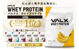 【ふるさと納税】【バナナ風味】VALX ホエイプロテイン 420g