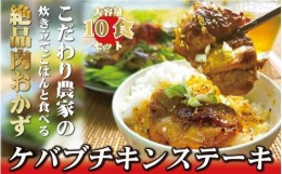 【ふるさと納税】絶品ケバブチキンステーキ3種(計10パック) と ごはん 10パック