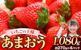 【ふるさと納税】★2025年出荷分★【先行予約】いちご あまおう 大容量産あまおう 1080g 【着日指定不可】《3月中旬-4月末頃出荷予定》 