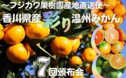 【ふるさと納税】【7回頒布会】〜フジカワ果樹園産地直送便〜香川県産・彩り温州みかんセット