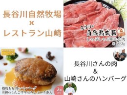 【ふるさと納税】【長谷川自然牧場×レストラン山崎】長谷川さんの肉＆山崎さんのハンバーグセット【同月お届け、別送】