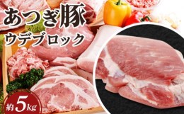 【ふるさと納税】No.871 かながわの名産100選　あつぎ豚　ウデブロック ／ 豚肉 ブランド豚 名産 神奈川県 特産品