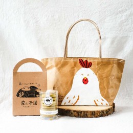 【ふるさと納税】【日高村おでかけセット】タカハシカヨコ KOMETOTE×きりやま茶 ティーバック5種×屋根の上のガチョウ 霧山茶ポルポロー