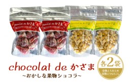 【ふるさと納税】Chocolat de かさま おかしな果実ショコラ 完熟とちおとめ・とうもろこしセット